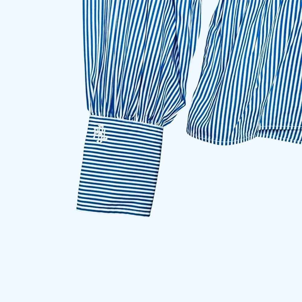 POLO Ralph‎ Lauren Striped Peplum Blouse – Size XS